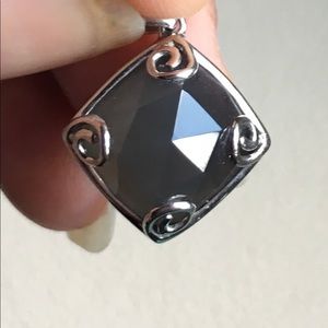 Lorenzo Grey Moonstone Pendant 925 Sterling Silver